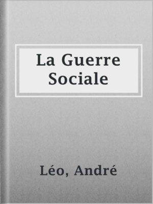cover image of La Guerre Sociale